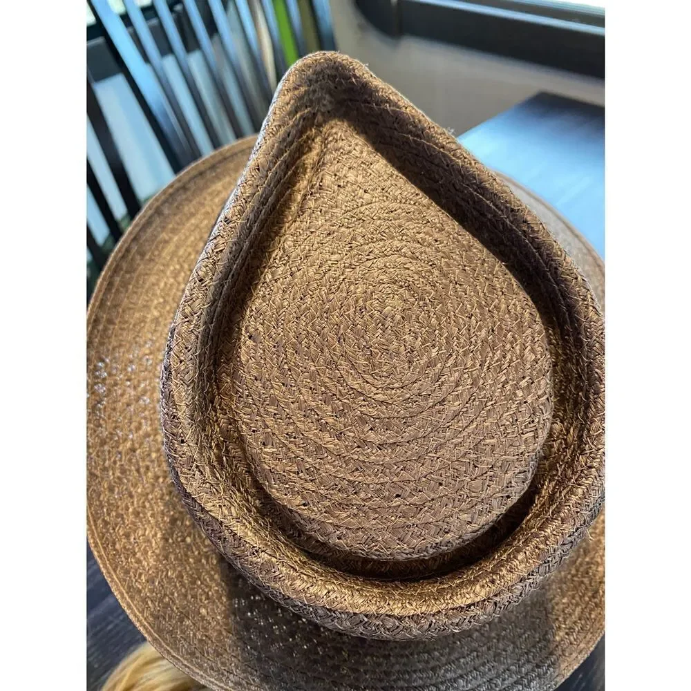 Vintage Dorsey Jay Straw Fedora Hat - Picture 2 of 9